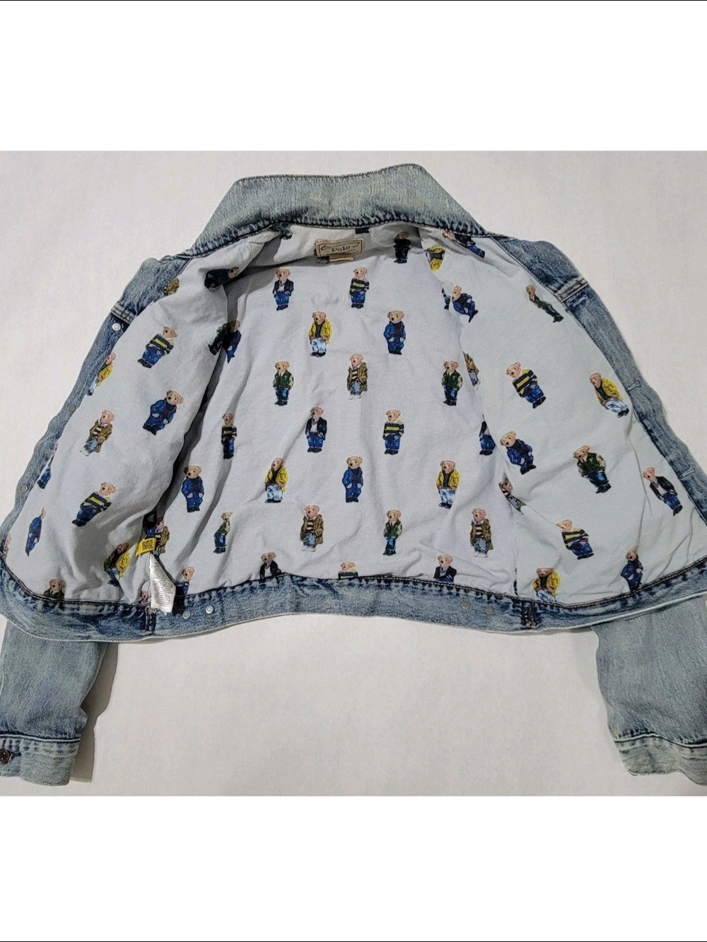 Ralph Lauren Denim Polo Teddy Bear Jacket Women's Medium - Picture 6 of 11